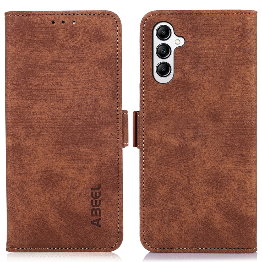 ABEEL For Samsung Galaxy S23 FE Retro Texture Wallet Shockproof Phone Cover PU Leather Stand Case ABEEL For Samsung Galaxy S23 FE Retro Texture Wallet Shockproof Phone Cover PU Leather Stand Case